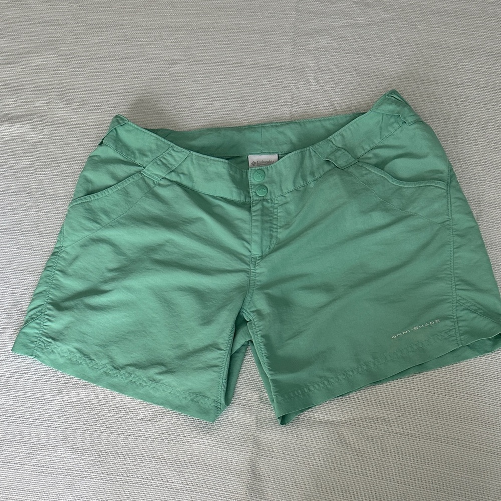 Columbia Women's Mint Green Athletic Shorts